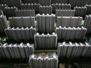 Миниатюрен модел на жилищен комплекс в Китай. 