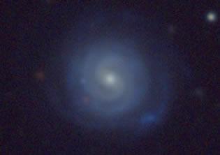 Изображение на една от подобните на Млечния Път галактики - открита от Тимоти Ликуя и Джефри Нюман.