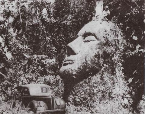 Голяма каменна глава преоткрита в Гватемала
