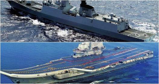 Китайски крайцер и самолетоносач порят вълните към Сирия