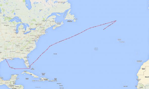 Нещо странно се случва в средата на Атлантическия океан