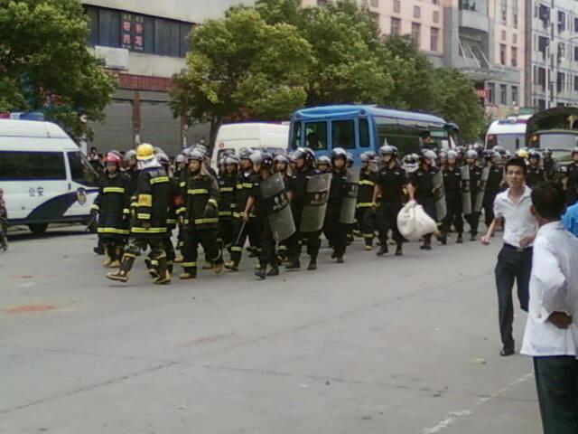 Hubei China Uprising Police Riot Gear 2