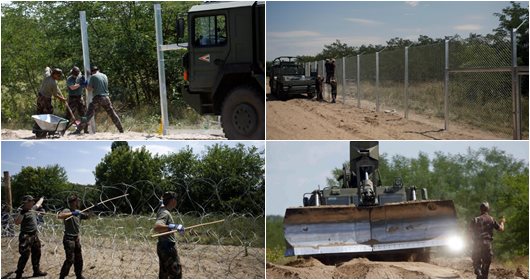 Унгария реши и за 20 дни започна вдигането на ограда (снимки)