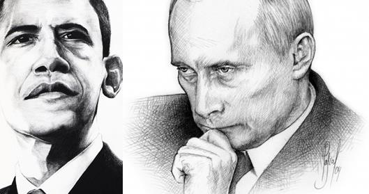 Обама, Путин