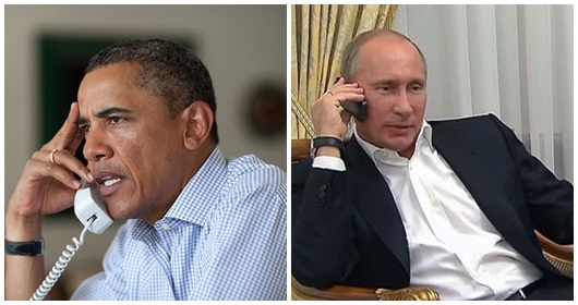 Путин и Обама по телефона