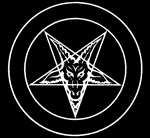 Сатаната, изобразен на петзвездния комунистически флаг.